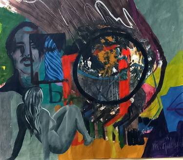 Original Contemporary People Painting by Mehmet Gülbulak