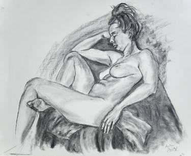 Original Figurative Nude Drawings by Andrew Berridge