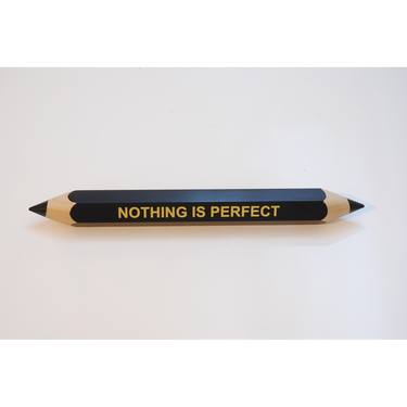 A message in a pencil - Nothing is perfect. Small edition (no light) Limited edition 10 of 25 Sculpture by Speziari Fabiano thumb