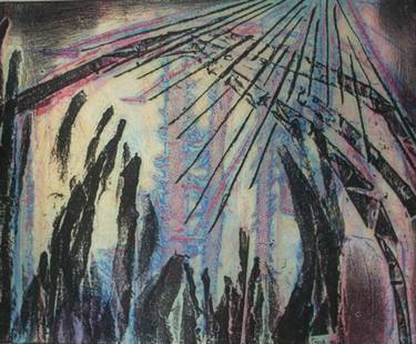 Original Abstract Printmaking by Rosalyn M Gaier