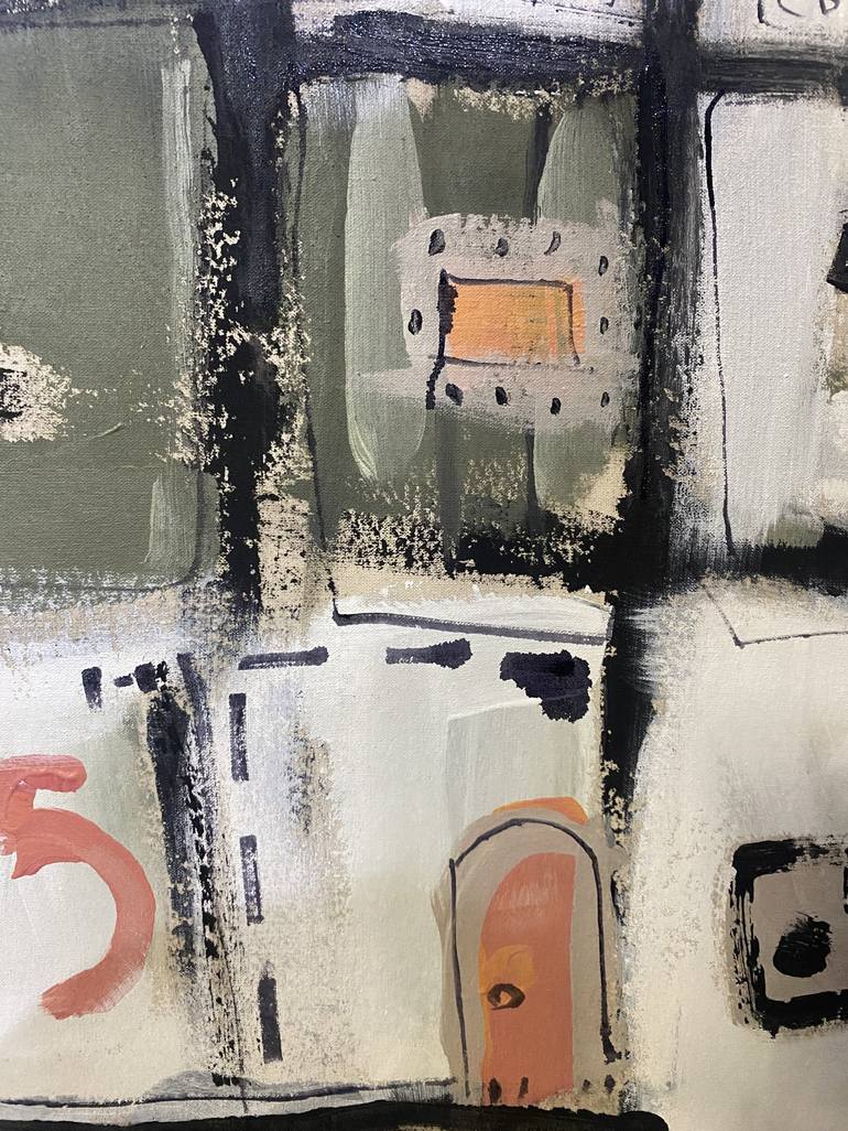 Original Abstract Expressionism Abstract Painting by Olga Armand Ugon