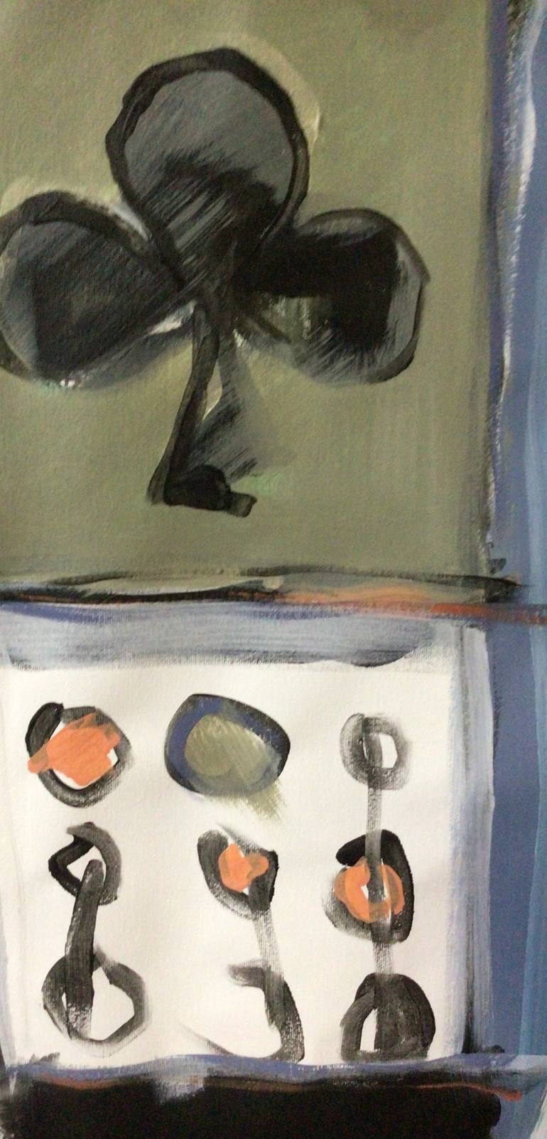 Original Abstract Expressionism Abstract Painting by Olga Armand Ugon