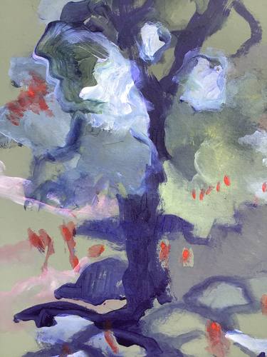 Original Abstract Expressionism Botanic Paintings by Olga Armand Ugon