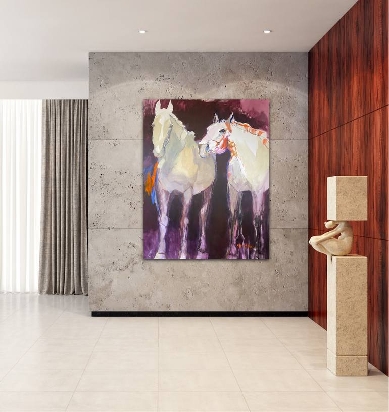 Original Expressionism Animal Painting by Olga Armand Ugon