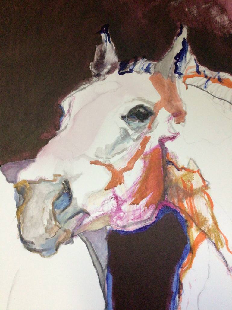 Original Expressionism Animal Painting by Olga Armand Ugon