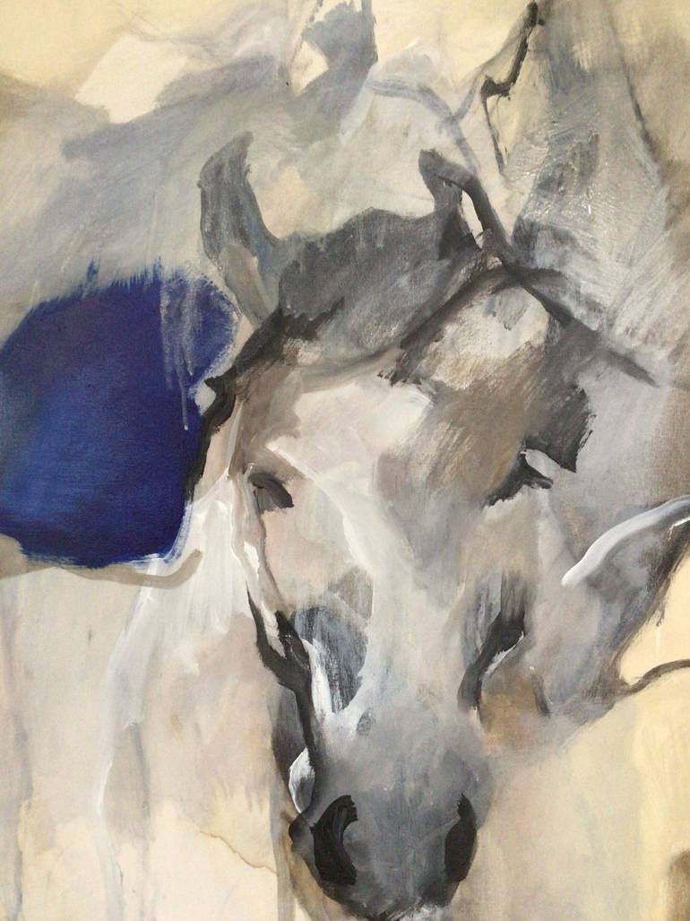 Original Abstract Expressionism Animal Painting by Olga Armand Ugon