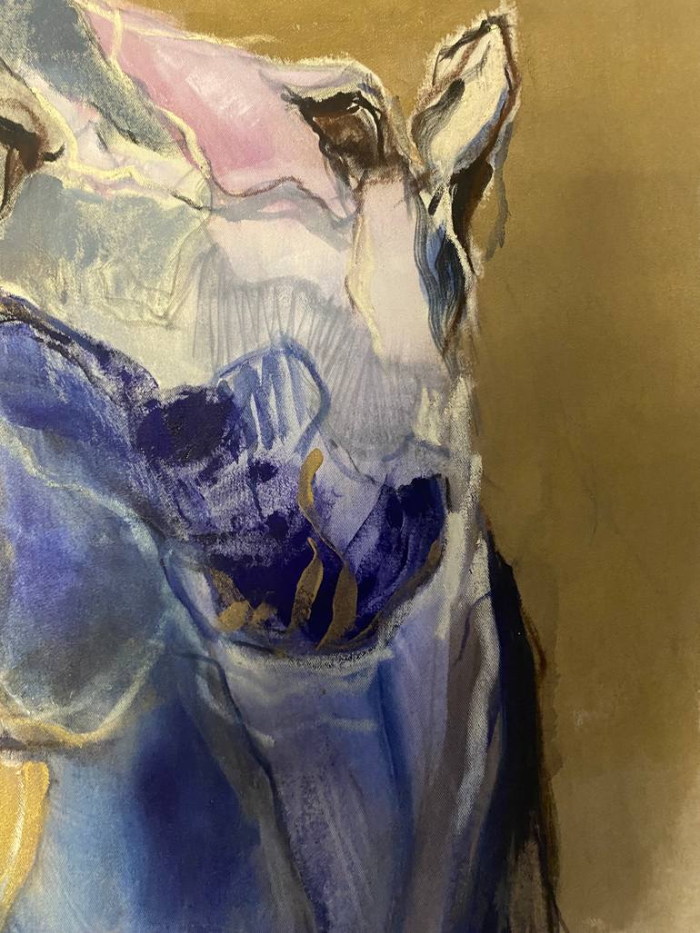 Original Abstract Expressionism Animal Painting by Olga Armand Ugon