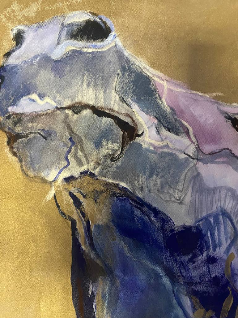 Original Abstract Expressionism Animal Painting by Olga Armand Ugon