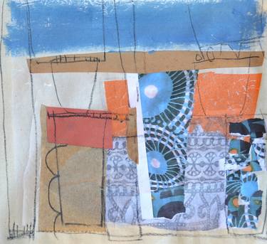 Original Abstract Collage by Olga Armand Ugon