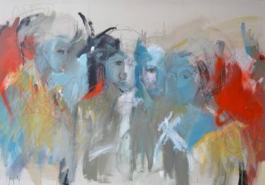 Print of Abstract People Paintings by Olga Armand Ugon