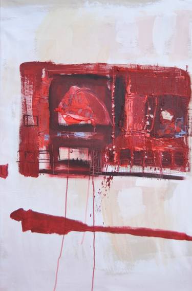 Original Abstract Expressionism Abstract Paintings by Olga Armand Ugon