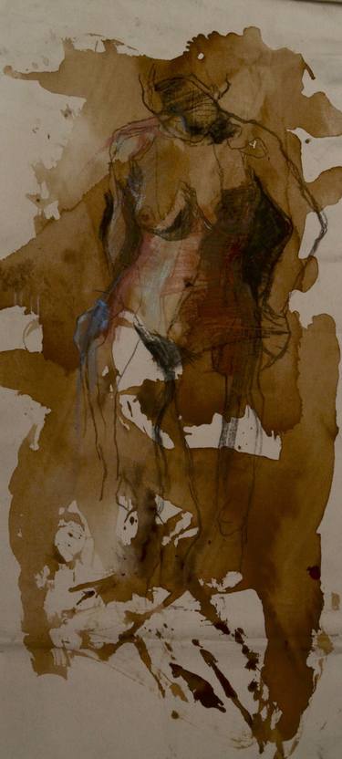 Original Abstract Nude Paintings by Olga Armand Ugon