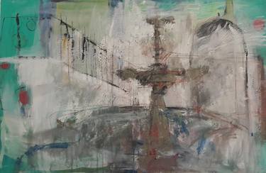 Print of Abstract Expressionism Architecture Paintings by Olga Armand Ugon