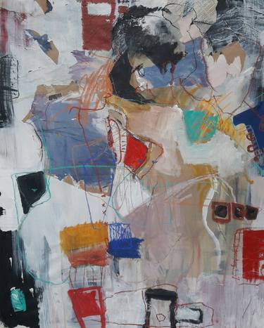 Original Abstract Expressionism Abstract Paintings by Olga Armand Ugon