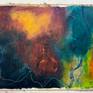 Uncropped painting on the studio wall