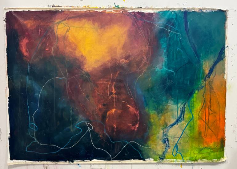 Original Abstract Expressionism Abstract Painting by Brett Polonsky