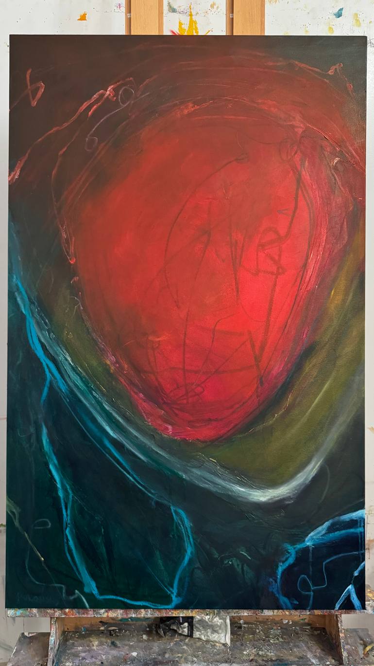 Original Abstract Expressionism Abstract Painting by Brett Polonsky