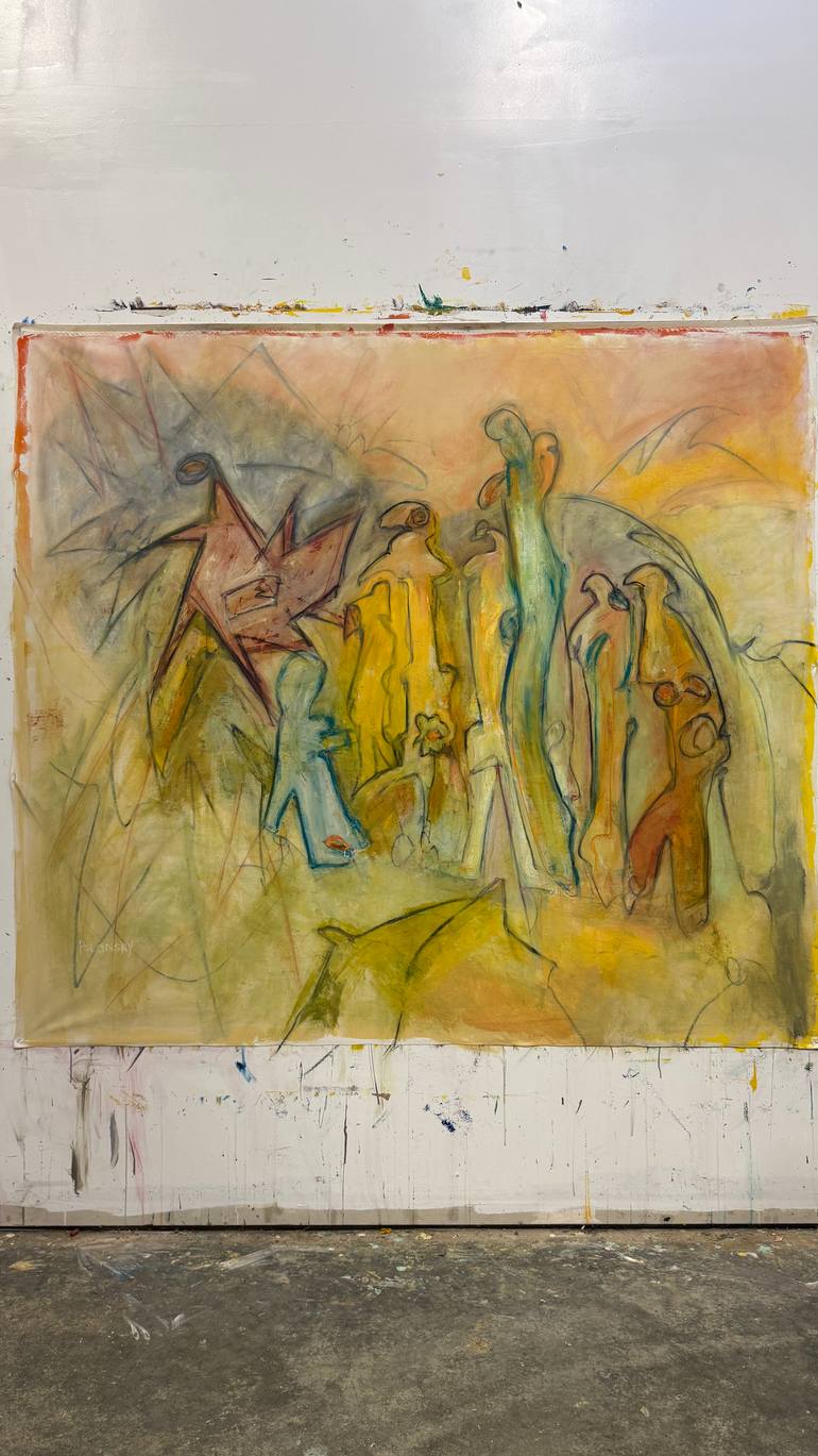 Original Abstract Expressionism Abstract Painting by Brett Polonsky