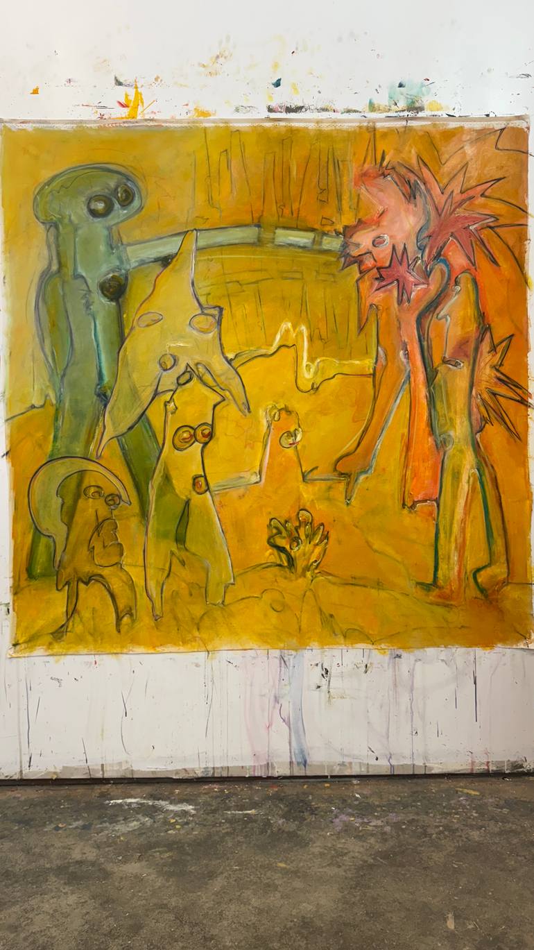 Original Abstract Expressionism Abstract Painting by Brett Polonsky