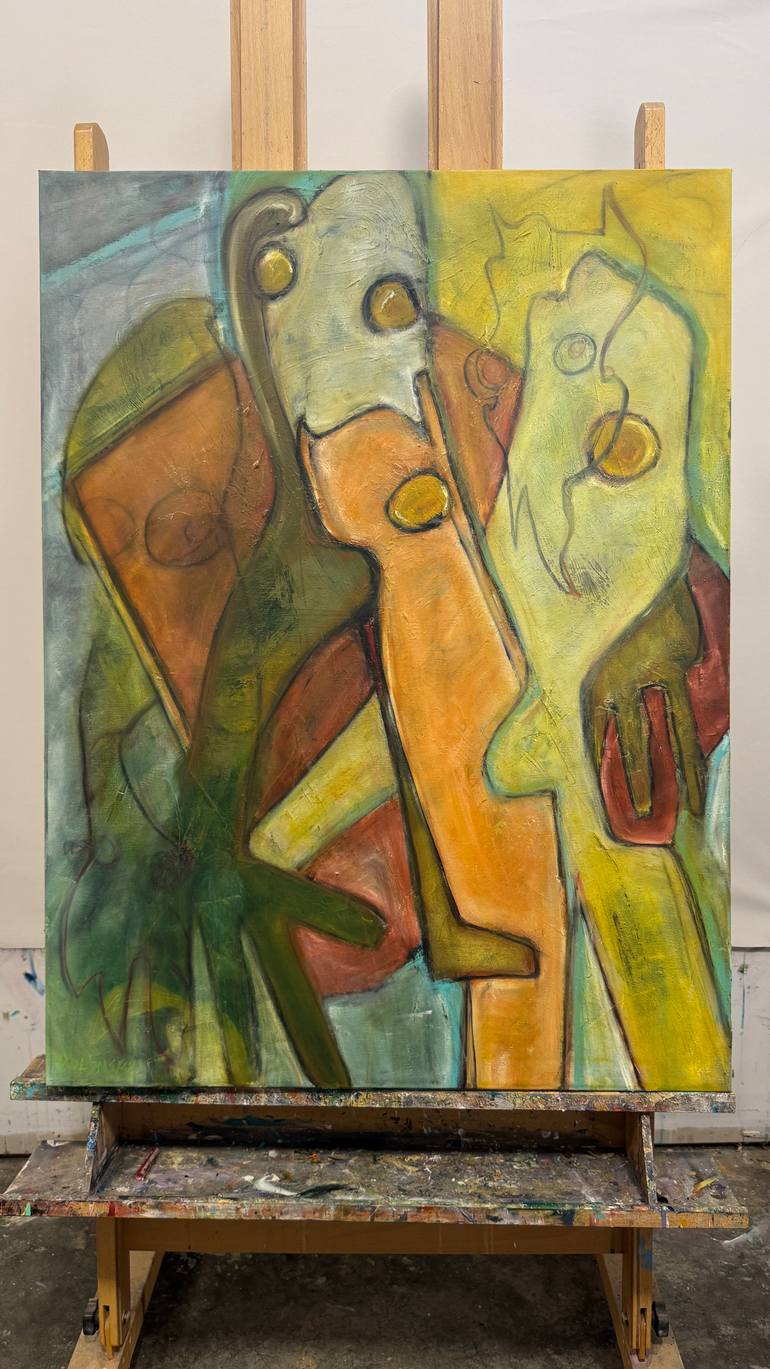Original Abstract Expressionism Abstract Painting by Brett Polonsky