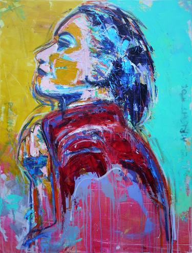 Original Abstract Portrait Paintings by Brett Polonsky