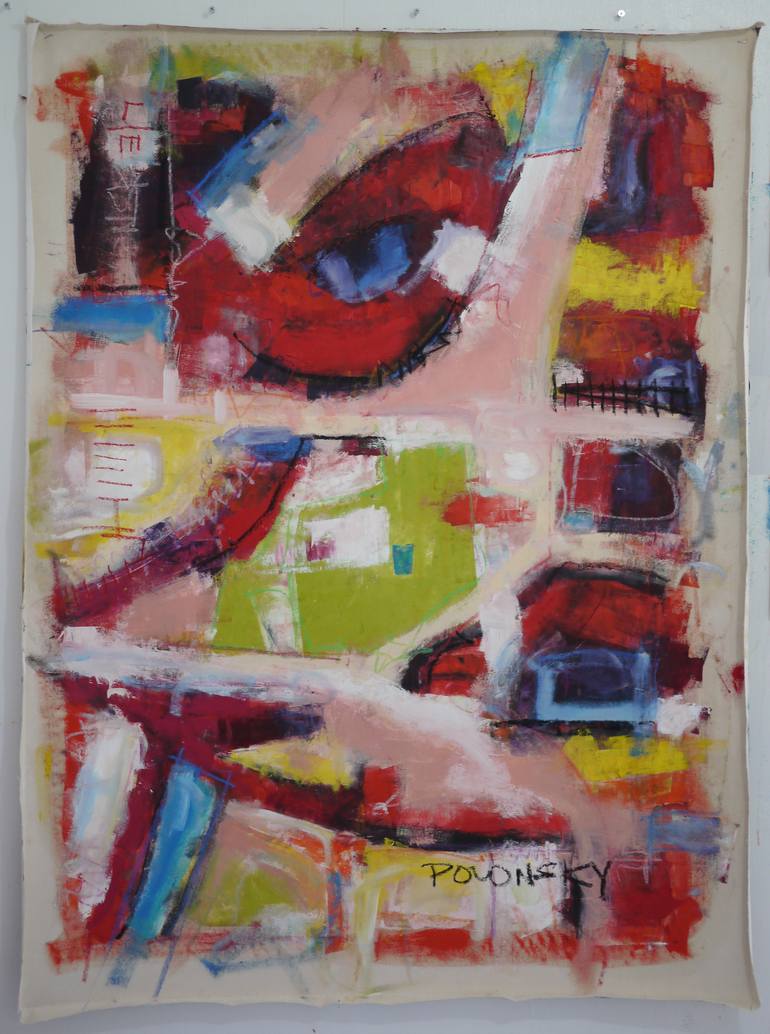 Original Abstract Expressionism Abstract Painting by Brett Polonsky
