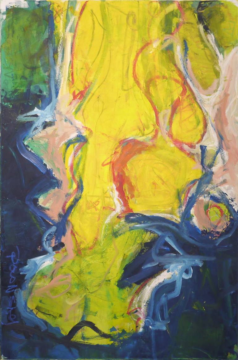 Original Abstract Expressionism Abstract Painting by Brett Polonsky