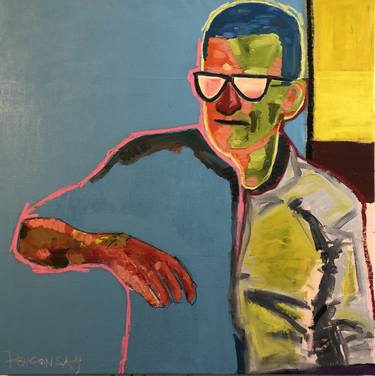 Original Abstract Portrait Paintings by Brett Polonsky