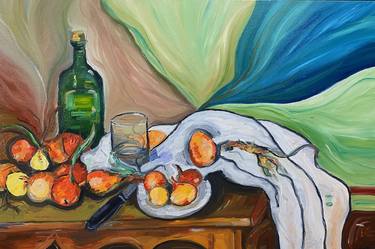 Original Abstract Expressionism Still Life Paintings by Brett Polonsky
