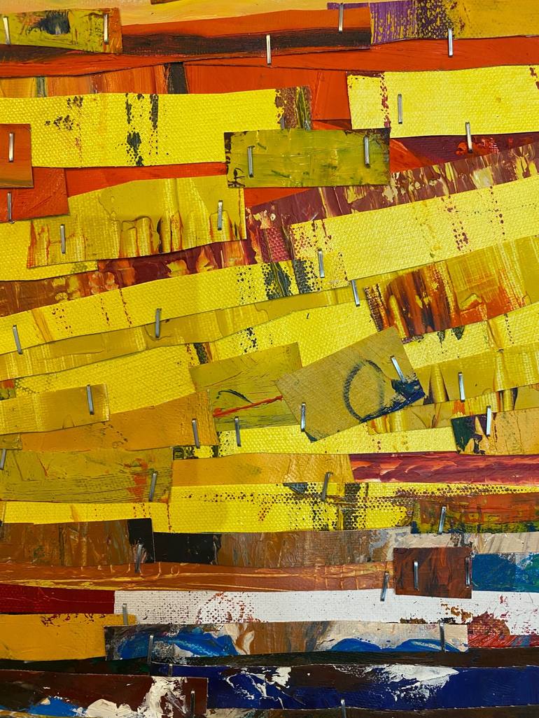 Original Abstract Landscape Collage by Brett Polonsky