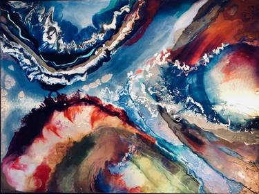 Print of Abstract Expressionism Landscape Paintings by susan mclennan