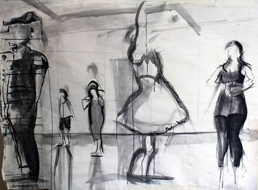 Print of Expressionism Performing Arts Drawings by Lynne Margaret Brown