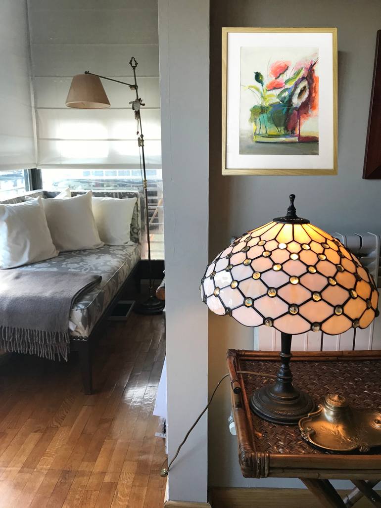 Original Figurative Floral Painting by Teresa Muñoz