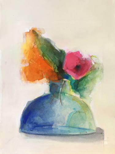 Print of Figurative Floral Paintings by Teresa Muñoz