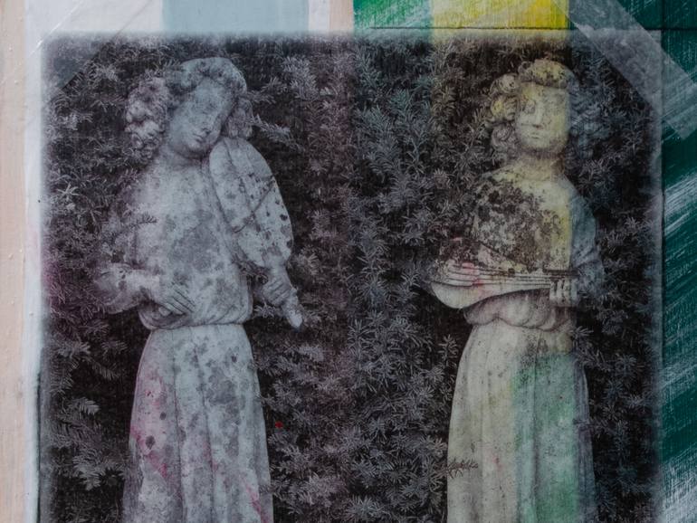 Original Abstract Garden Mixed Media by K J Rich