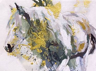 Original Abstract Horse Painting by Melissa Mason