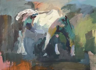 Original Abstract Horse Paintings by Melissa Mason
