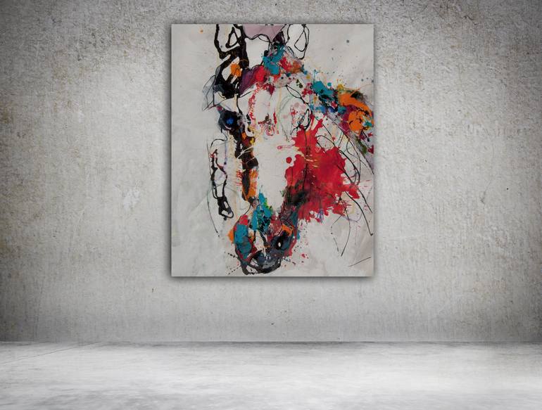 Original Abstract Animal Painting by Melissa Mason