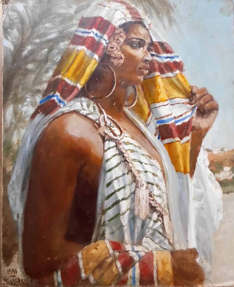 Saharan Girl Painting By Philip Henderson 