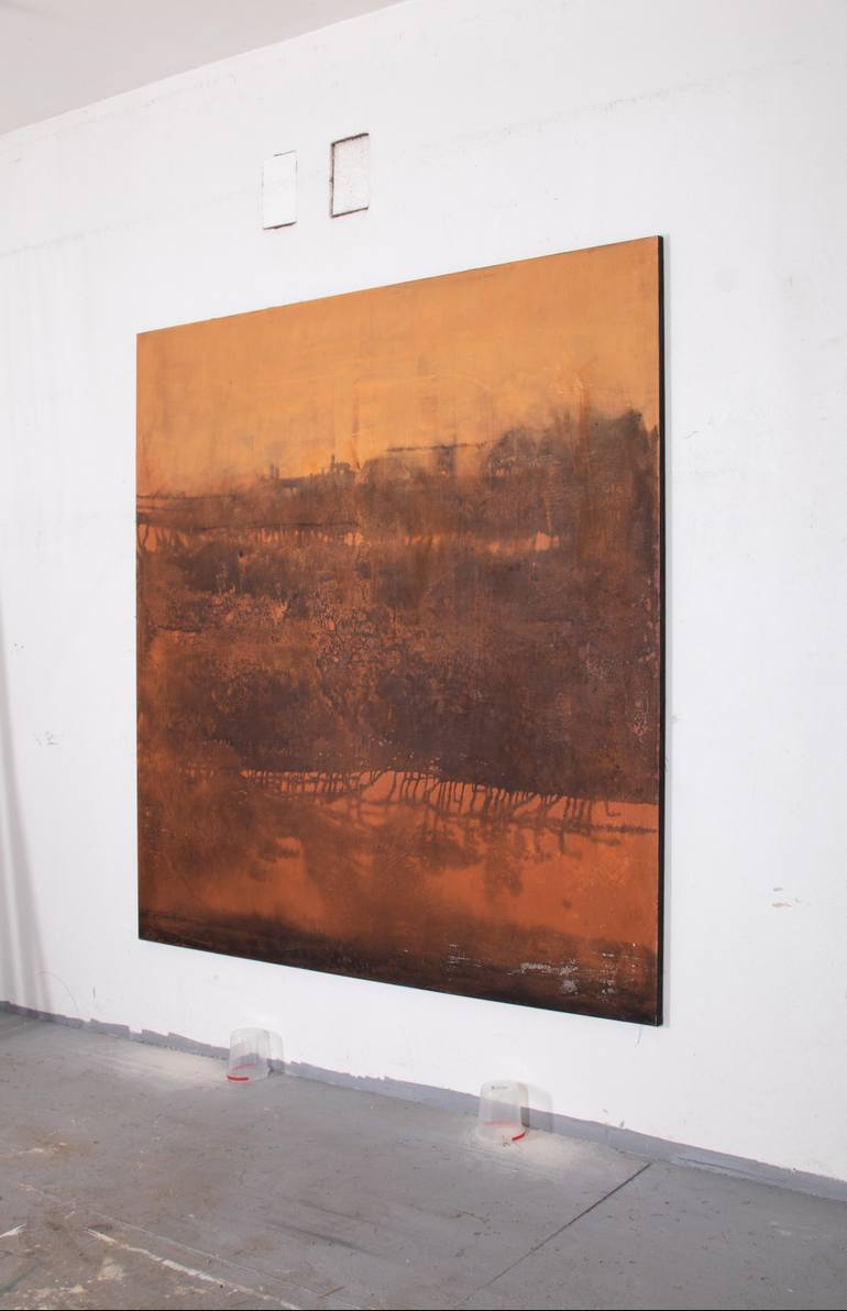 Original Conceptual Abstract Painting by Rokas Berziunas