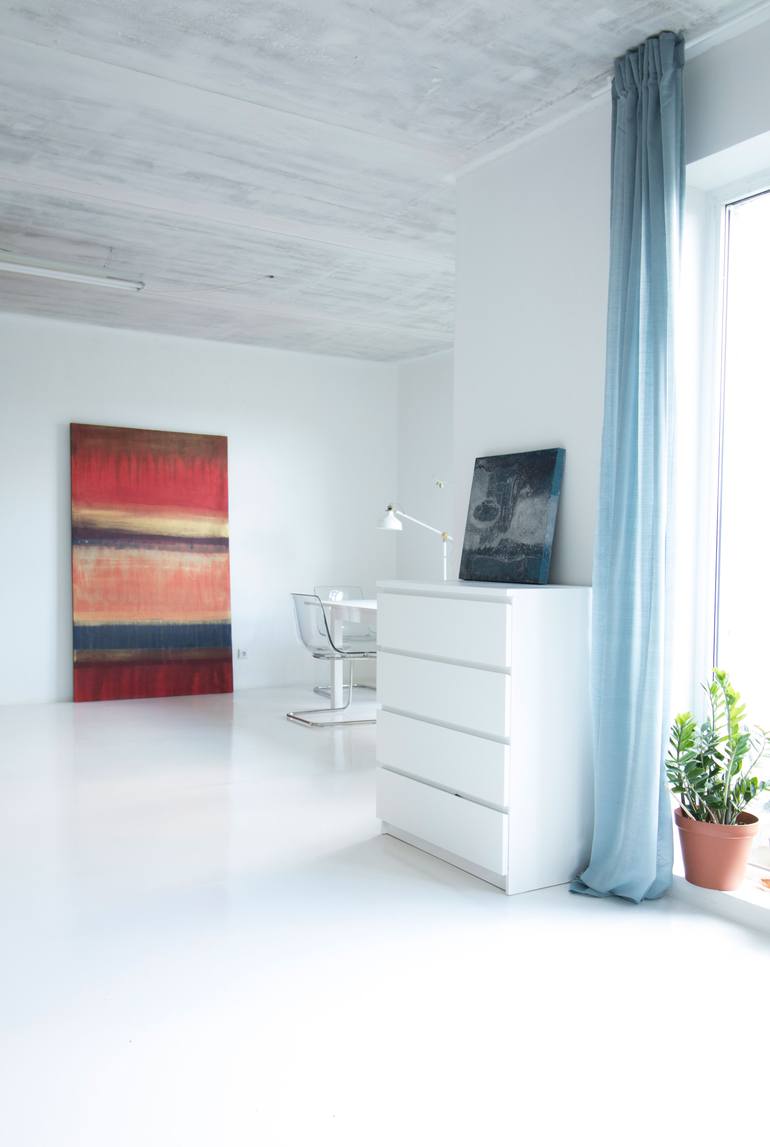 Original Abstract Expressionism Abstract Painting by Rokas Berziunas