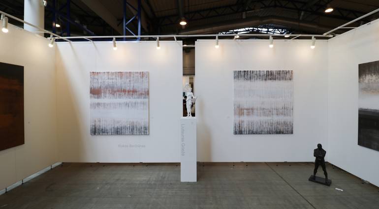 Original Abstract Expressionism Abstract Painting by Rokas Berziunas