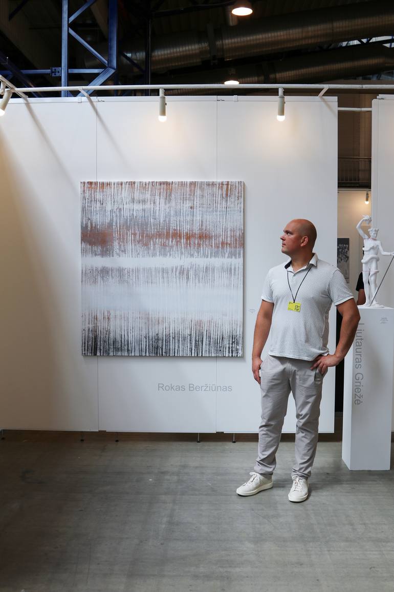 Original Abstract Expressionism Abstract Painting by Rokas Berziunas