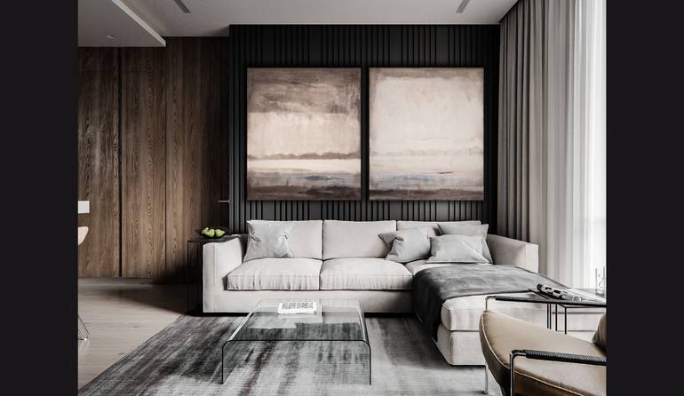 Original Conceptual Abstract Painting by Rokas Berziunas