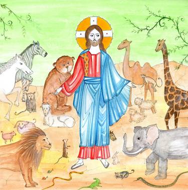 Original Illustration Religion Paintings by Sara Ilic