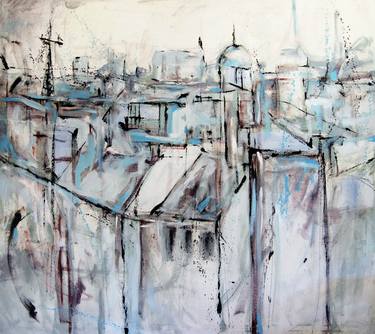 Original Figurative Cities Paintings by Lucia Garcia Corrales