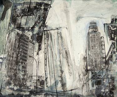 Original Abstract Architecture Paintings by Lucia Garcia Corrales