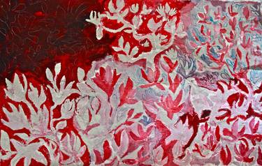 Original Abstract Expressionism Floral Paintings by Assena V