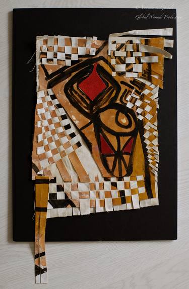 Print of Abstract Expressionism Geometric Collage by Assena V