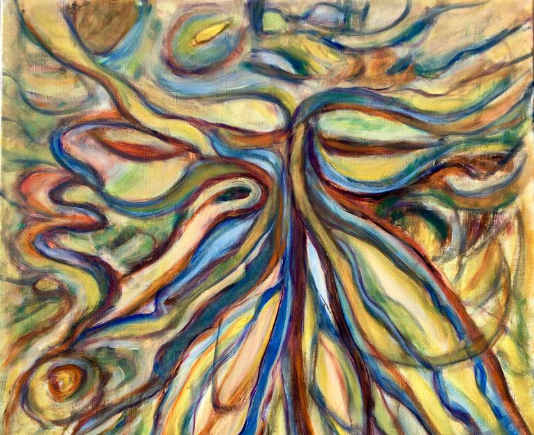 Original Abstract Expressionism Abstract Painting by Catherine Clare